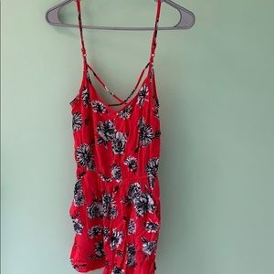 Beach cover up romper